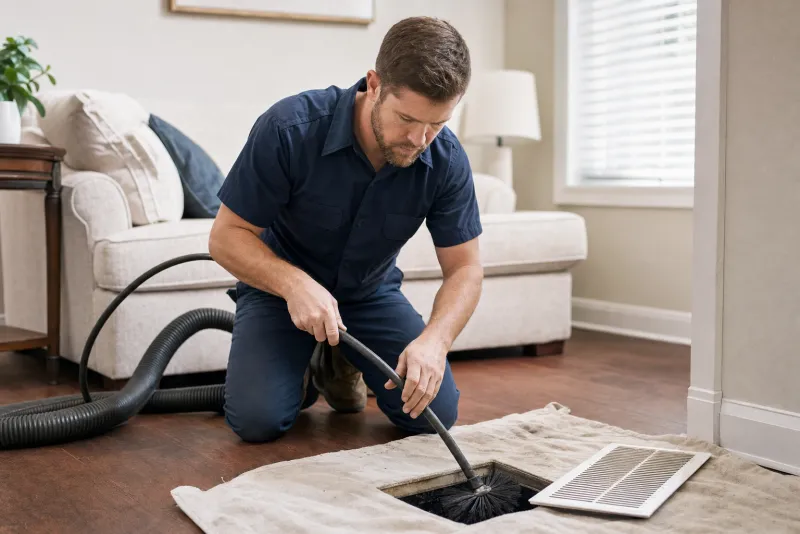 Air Duct Cleaning Companies at work