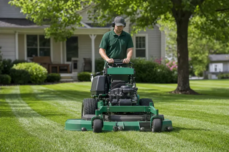 Lawn Care Companies at work