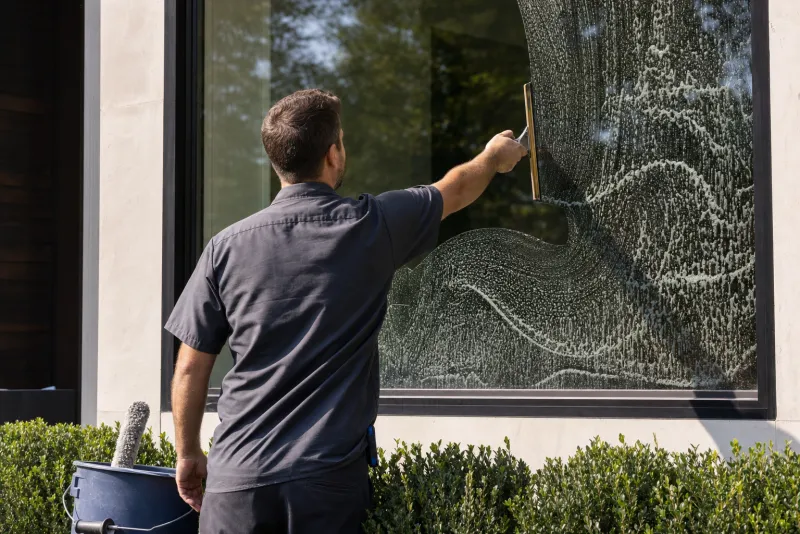 Window Cleaning Companies at work